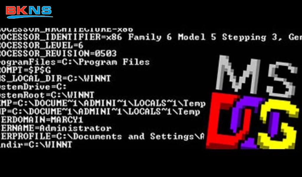 Các lệnh trong MS DOS