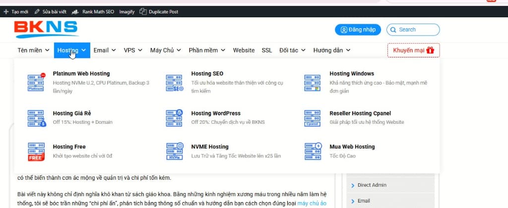 Tạo menu đa cấp trong WordPress