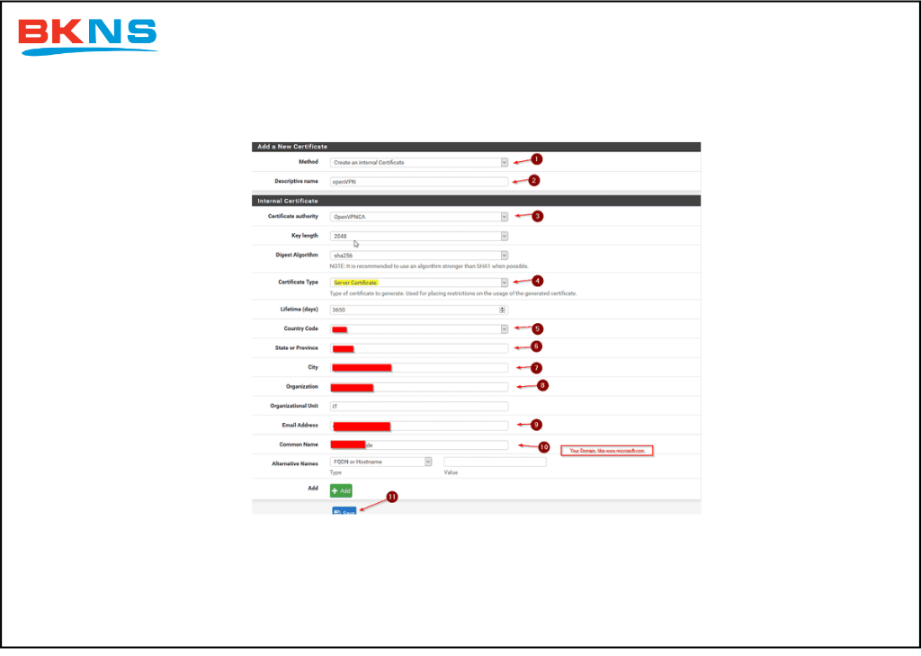 Điền xong thông tin nhấn Save