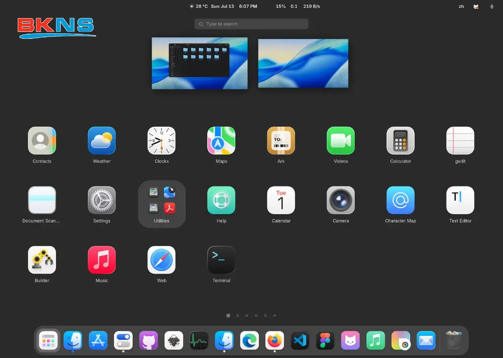 Một số ứng dụng trên MacOS