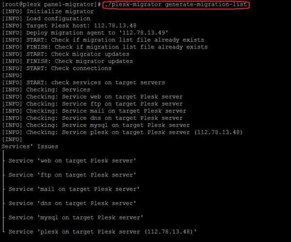 Hướng dẫn chuyển Migrate cPanel sang Plesk Panel Linux 12.5 (LinuxOS)