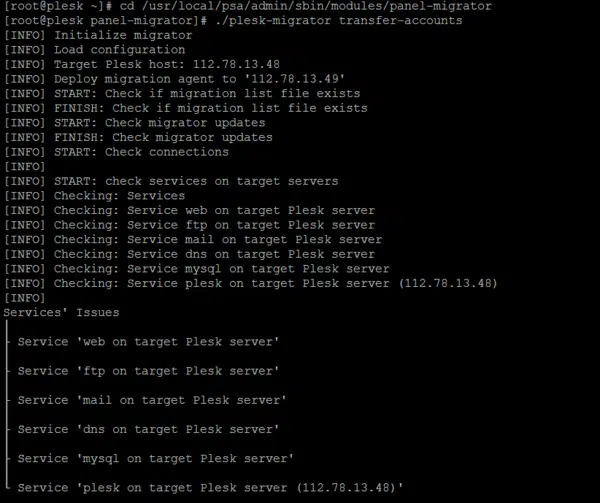 Hướng dẫn chuyển Migrate cPanel sang Plesk Panel Linux 12.5 (LinuxOS)