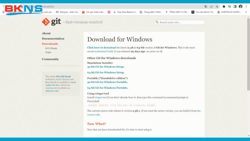 Truy cập website để download GitLab