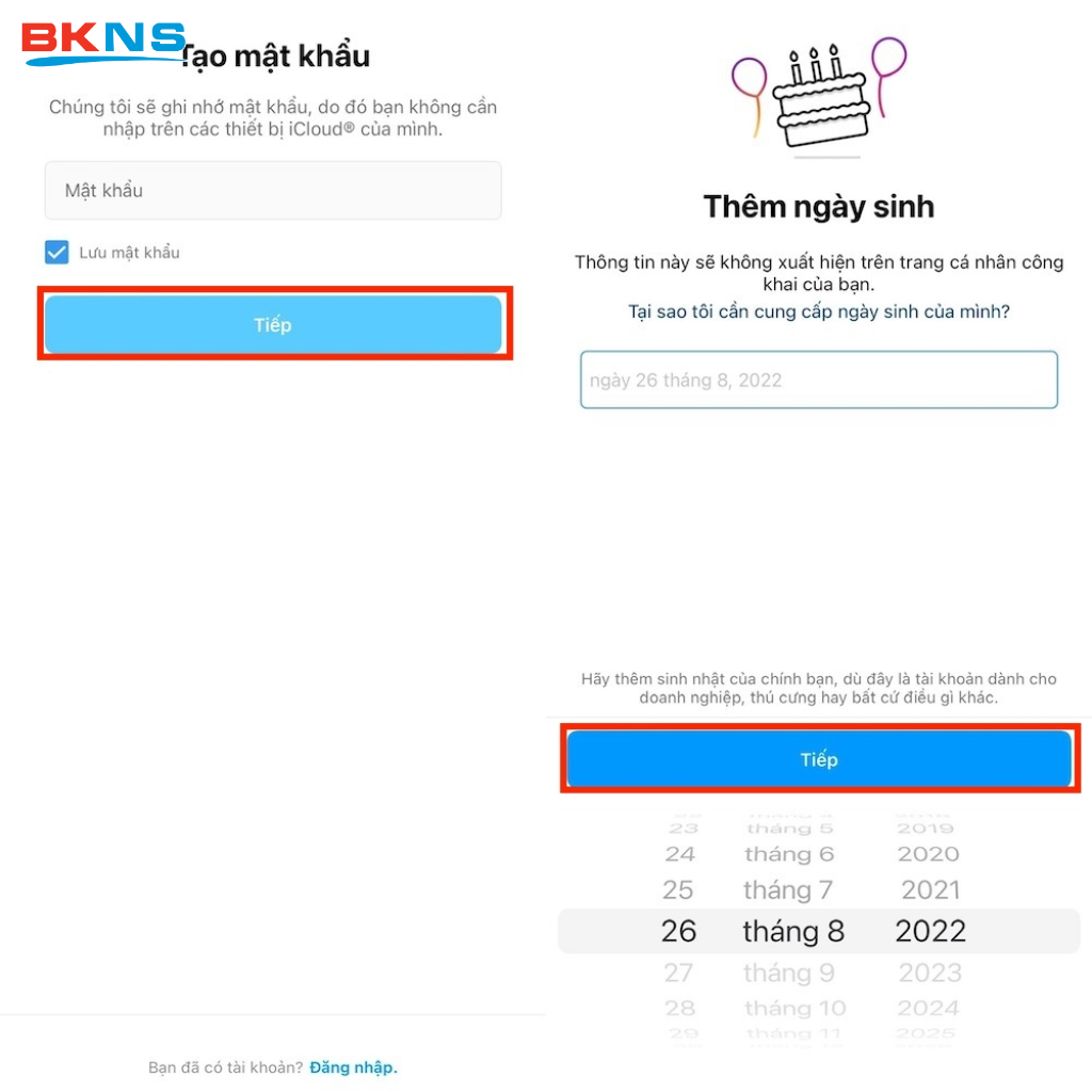 Nhập ngày/tháng/năm sinh