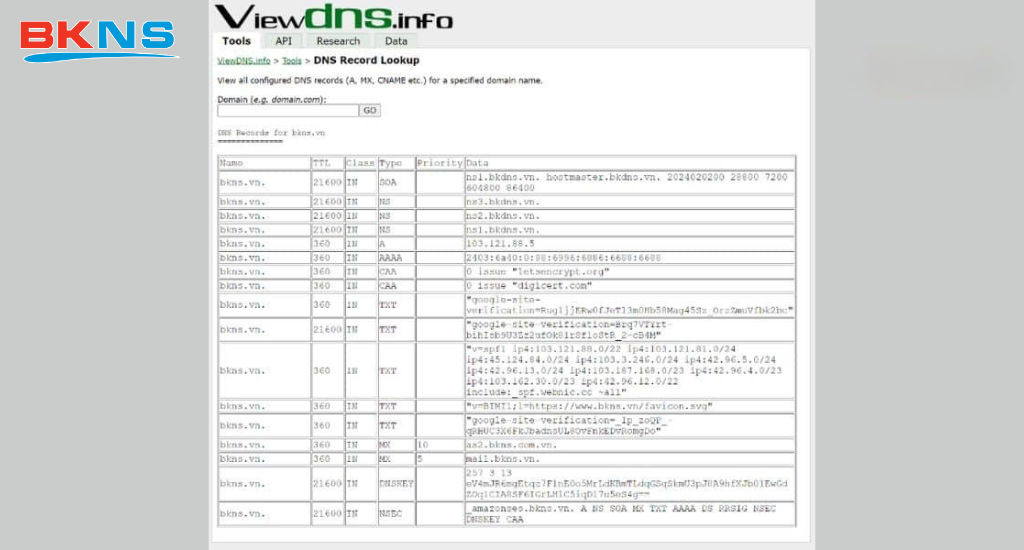 Kết quả tra cứu