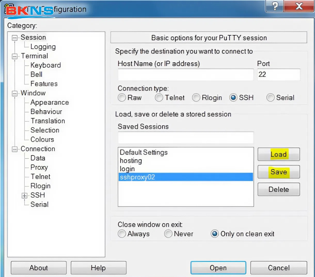 Cuối cùng chọn Open để kết nỗi