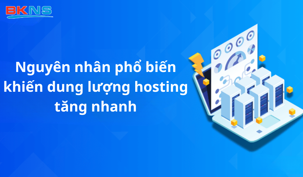 Nguyên nhân phổ biến khiến dung lượng hosting tăng nhanh