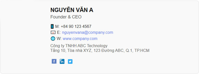 Mẫu cho Giám đốc/CEO