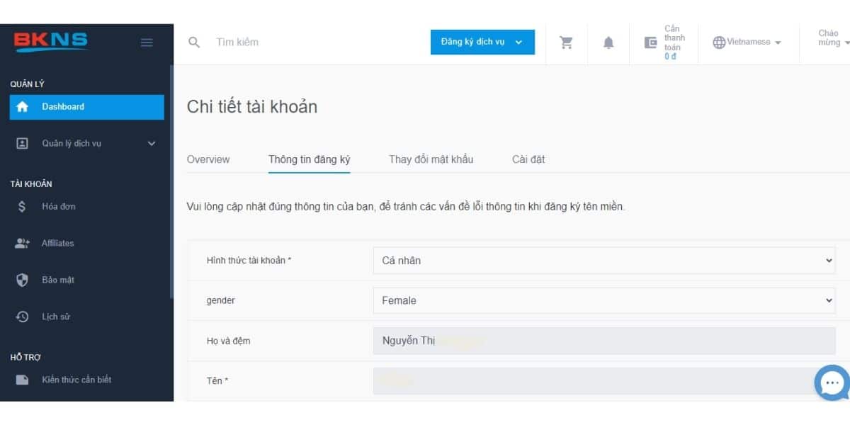 Quản lý thông tin khách hàng