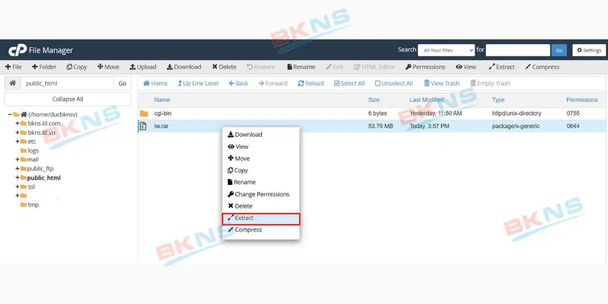 Bấm Extract File(s) để giải nén
