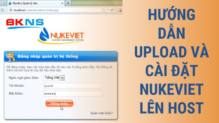Hướng dẫn upload và cài đặt NukeViet lên host