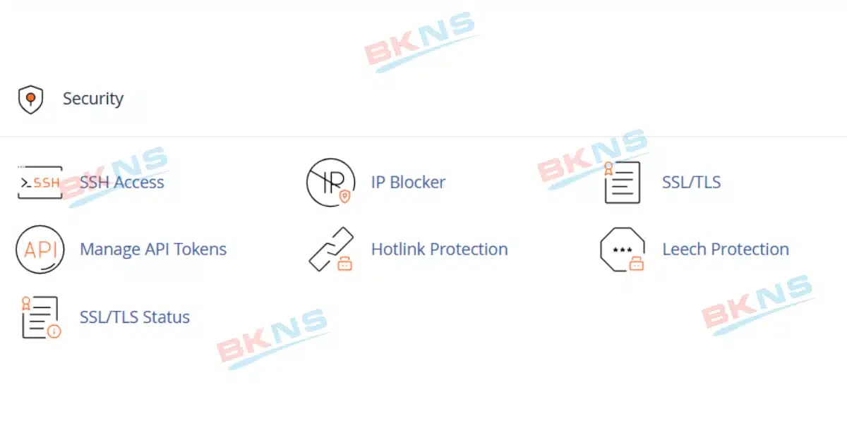 Quản lý mục Security