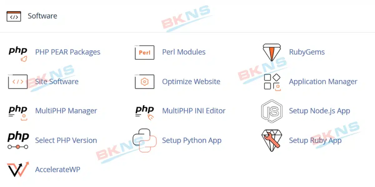 Quản lý mục Software