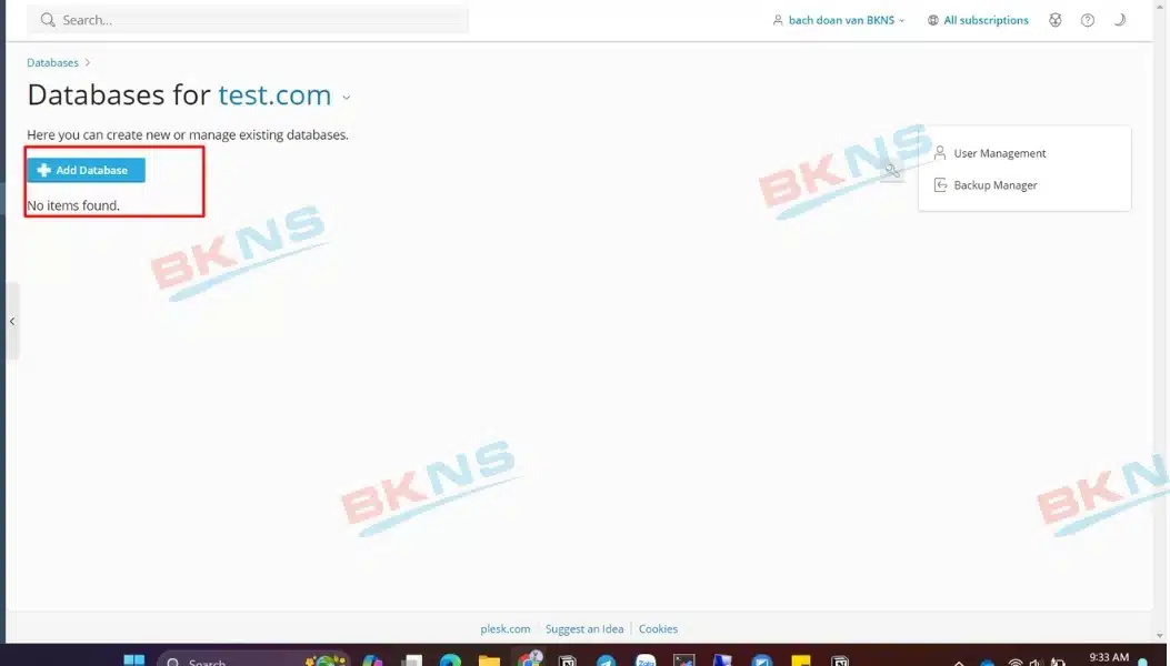 Add Database