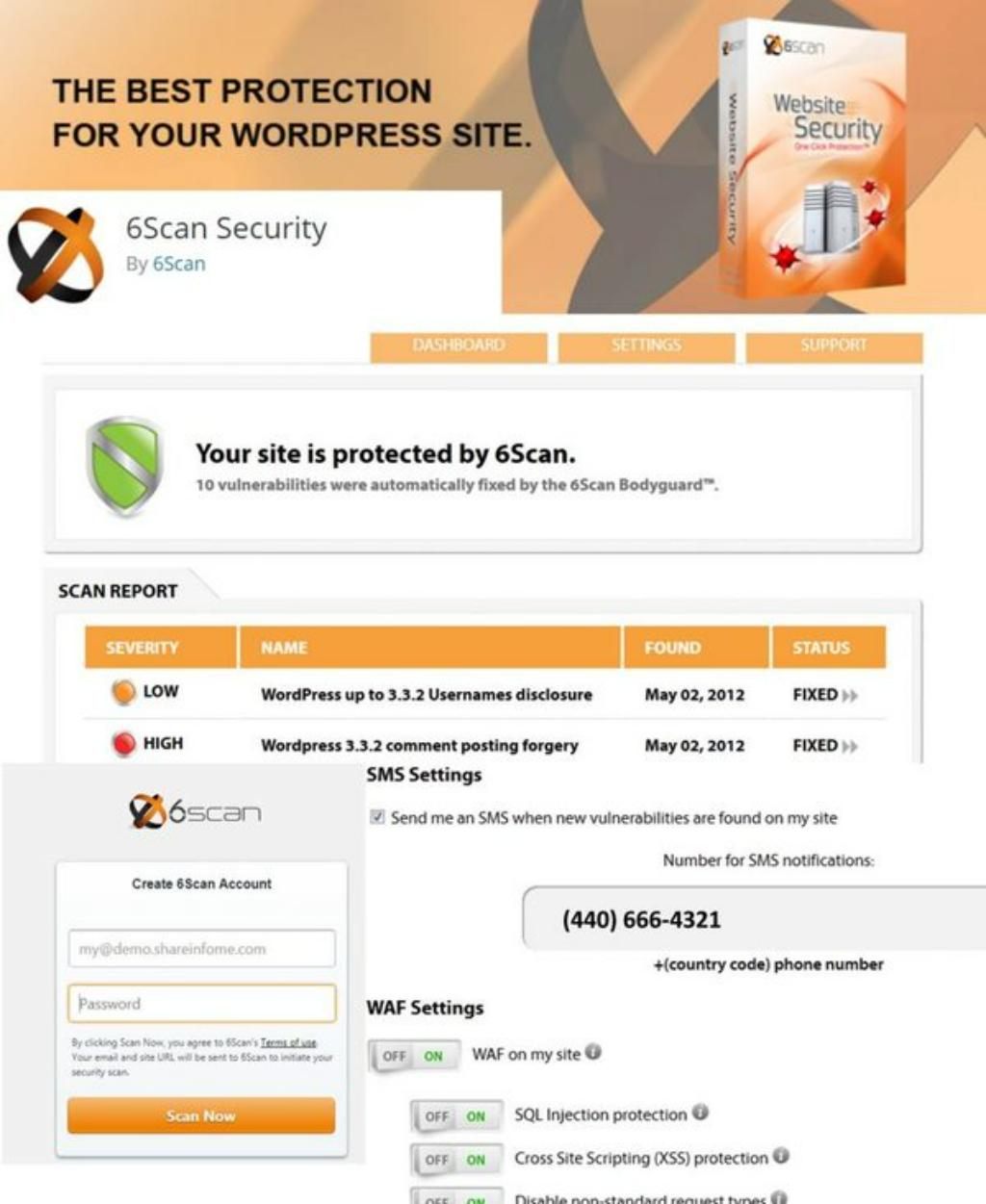 Wordfence Scan, 6Scan Security, Anti-Malware,...là các Plugin quét mã độc được dùng để ngăn chặn Local Attack