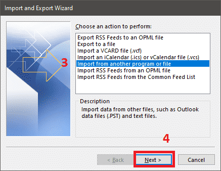 Hướng dẫn import file backup .pst (Outlook) vào email Kerio