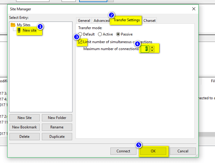 Hướng dẫn sửa lỗi 421 Too Many Connections (8) From This IP Error trong FileZilla