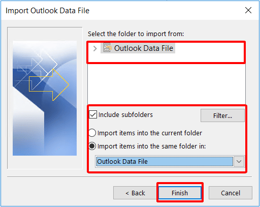 Hướng dẫn Export/Import Email Outlook