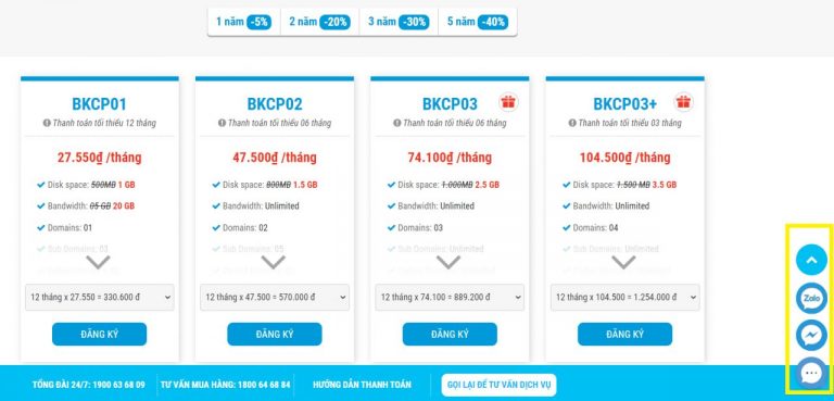Đăng ký Hosting giá rẻ –  Dịch vụ lưu trữ chất lượng nhất hiện nay