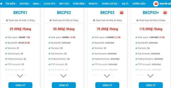 Hướng dẫn mua hosting nhanh, đơn giản