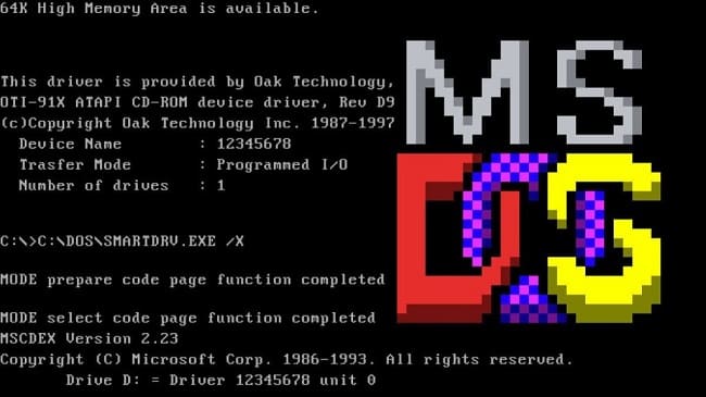Các lệnh trong MS DOS
