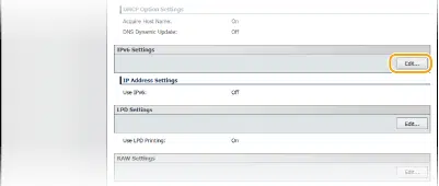 Hướng dẫn cách đặt địa chỉ IPv6 bằng cách sử dụng Remote UI 3