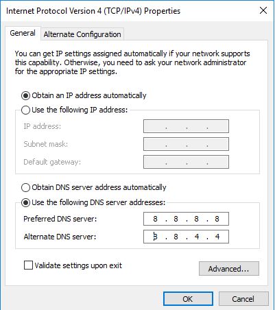 Cách đổi DNS Win 10 để khôi phục kết nối internet