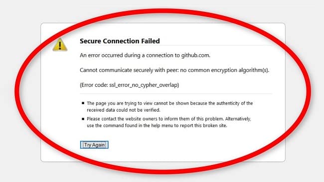 Lỗi ssl_error_no_cypher_overlap và cách khắc phục