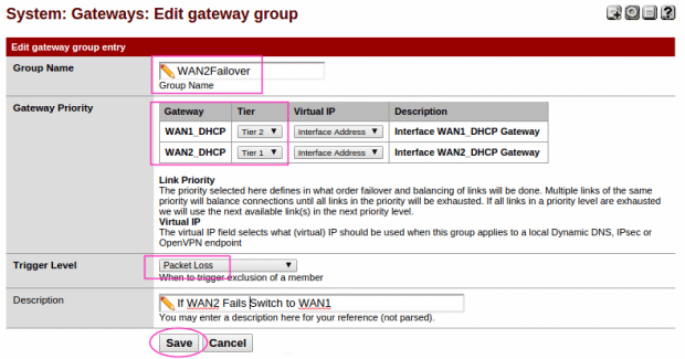 Cài đặt Failover trên nền tảng pfSense 17