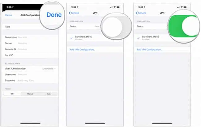 cài VPN cho iPhone theo cách thủ công 1