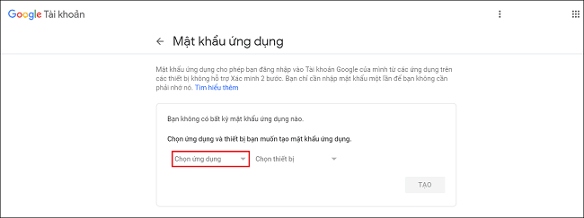 Cấu hình SMTP Gmail 2