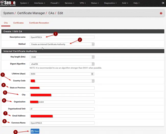 Cấu hình VPN trên Pfsense