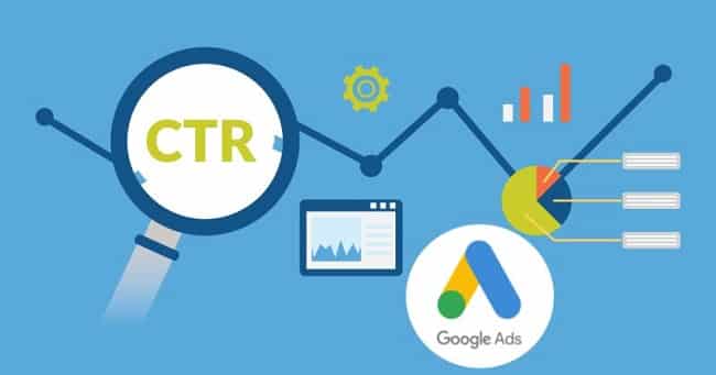 CTR trong Adwords được đo bằng số lần nhấp vào quảng cáo trên số lần hiển thị quảng cáo đó