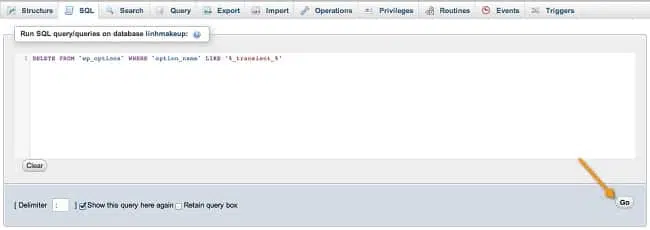 Dọn dẹp database với lệnh SQL 1