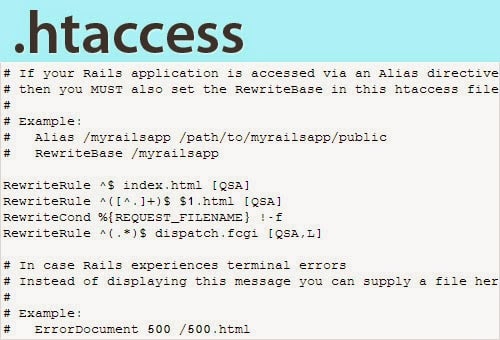File .htaccess trên máy chủ bị lỗi gây ra lỗi HTTP Error 500