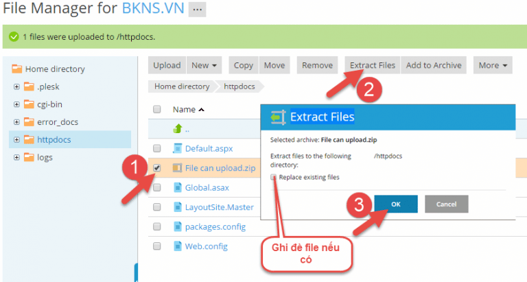 Hướng dẫn upload code lên hosting Plesk dễ dàng