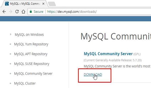 Hướng dẫn cài đặt MySQL Server trên Windows