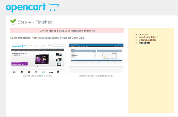 Hướng dẫn cài đặt Opencart – hosting BKNS