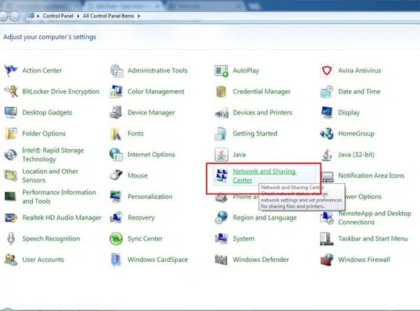 Hướng dẫn đổi DNS Win 7 1