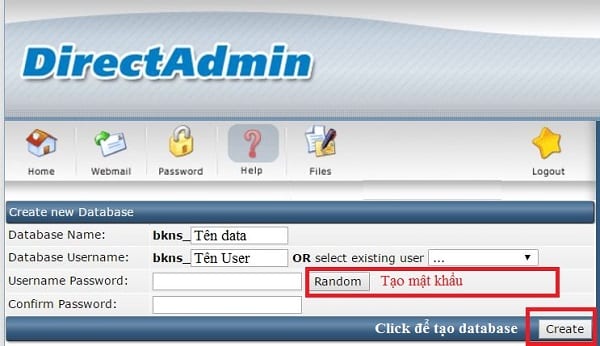 Import dữ liệu cho database