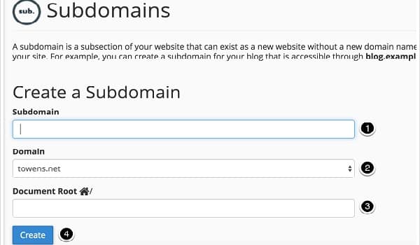Hướng dẫn tạo Subdomain trong hosting cPanel đơn giản