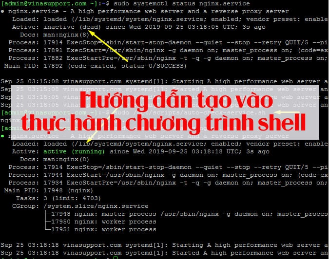 Hướng dẫn tạo vào thực hành chương trình shell