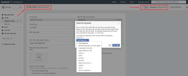 Hướng dẫ tạo live chat facebook cho website