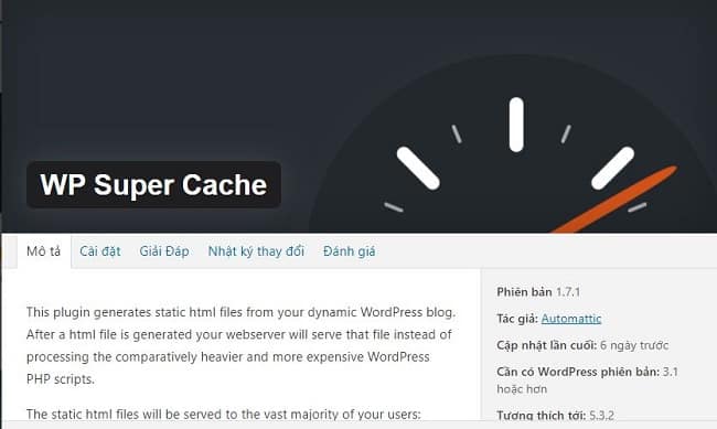 Hướng dẫn xóa Cache WordPress trên WP Super Cache