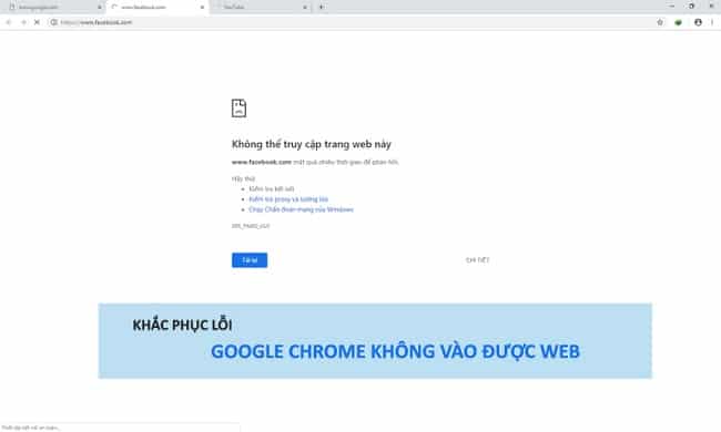 Không vào được một số trang web