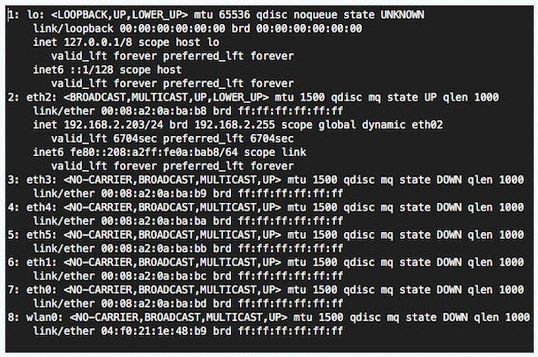 Làm cách nào để liệt kê các giao diện mạng?ằng lệnh ip