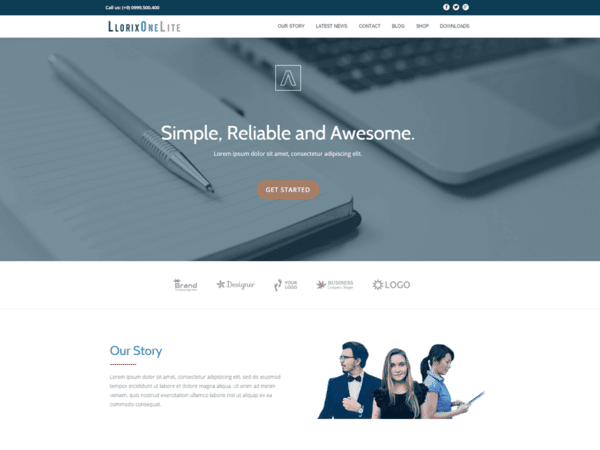 Liotrix One Lite giúp người dùng tạo nên một website chuyên nghiệp, gây ấn tượng với khách hàng ngay từ cái nhìn đầu tiên