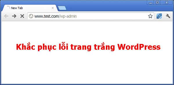 Khắc phục lỗi trang trắng WordPress như thế nào?