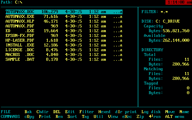 Ms Dos xử lý và thao tác được mọi tác vụ	