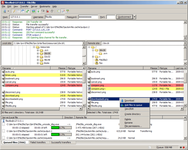 Phần mềm FTP FileZilla Client